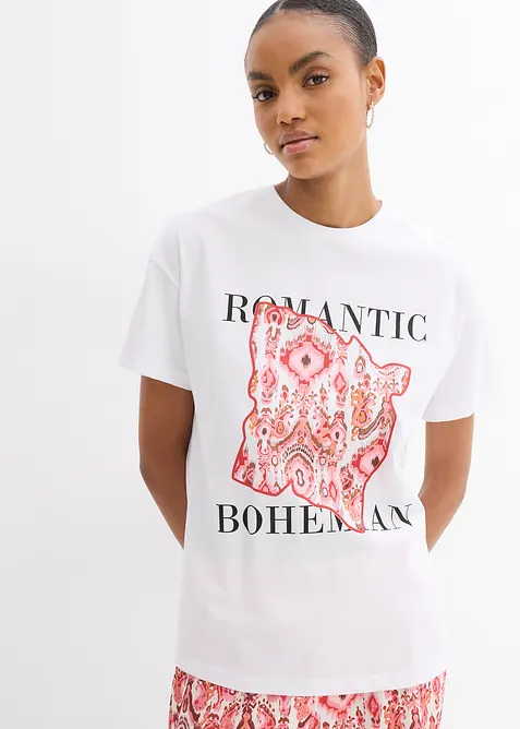 T-shirt in puro cotone, bonprix