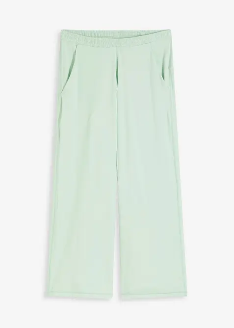 Pantaloni sportivi comodi con gambe larghe, ad asciugatura rapida, bonprix