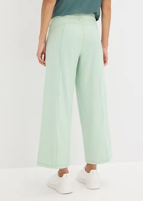 Pantaloni sportivi comodi con gambe larghe, ad asciugatura rapida, bonprix