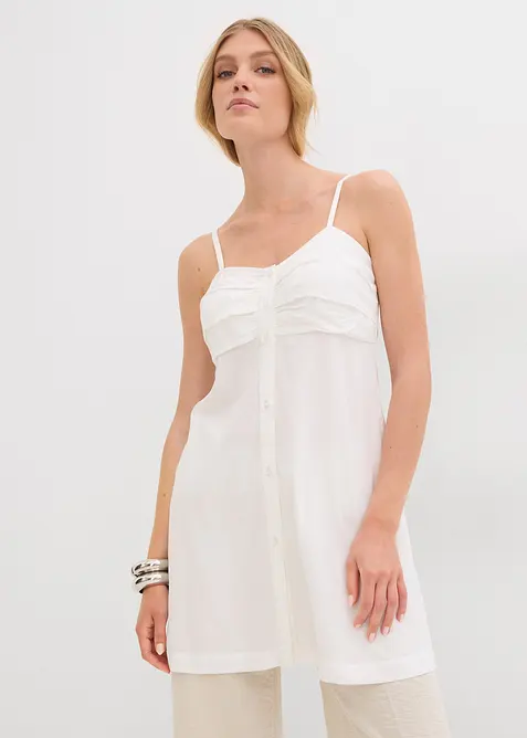 Top lungo in viscosa fluente, bonprix