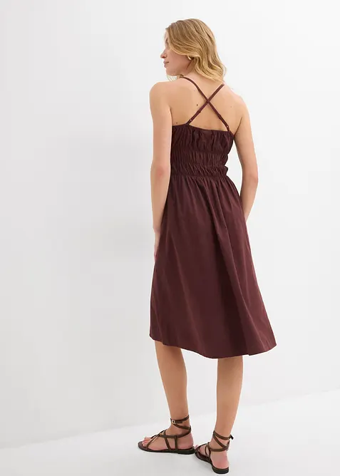 Abito con spalline in puro cotone biologico, bonprix