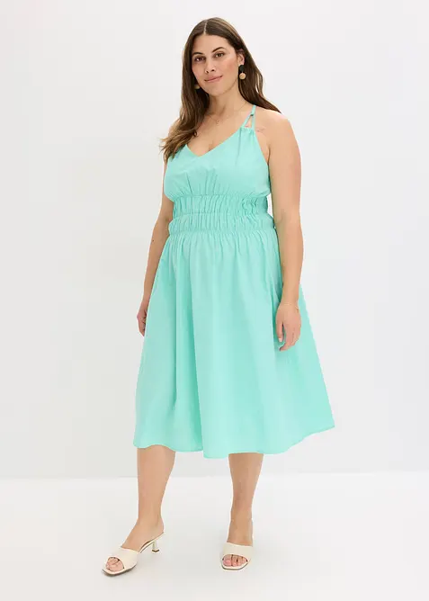 Abito con spalline in puro cotone biologico, bonprix