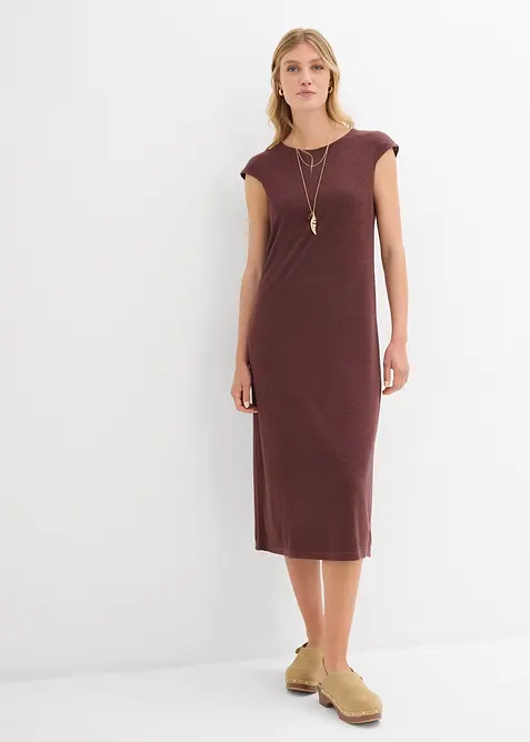 Abito midi in simil maglia, bonprix