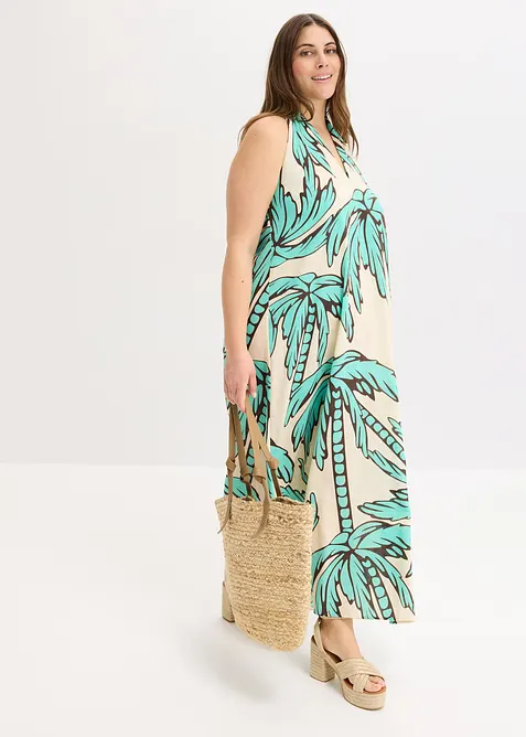 Abito svasato con scollo all'americana, bonprix