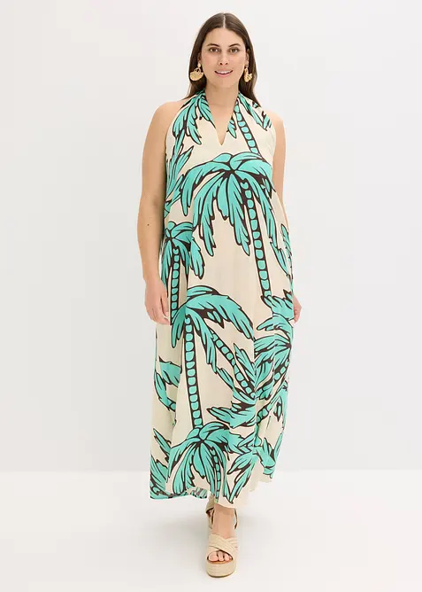 Abito svasato con scollo all'americana, bonprix