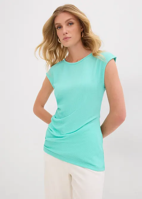 Maglia in crêpe operato, bonprix