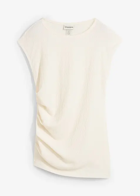 Maglia in cr&ecirc;pe operato, bonprix