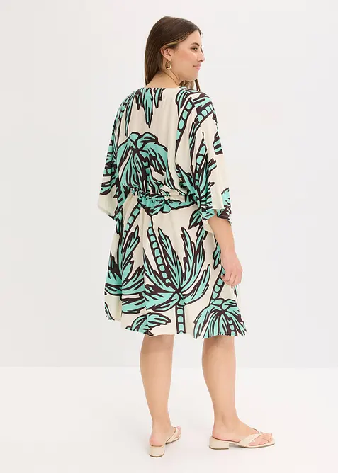 Miniabito con maniche a kimono in viscosa fluente, bonprix