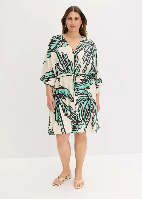 Miniabito con maniche a kimono in viscosa fluente, bonprix