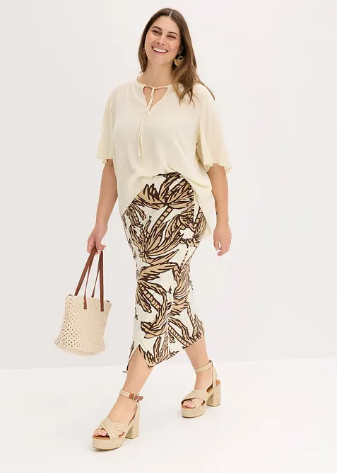 Gonna in morbido jersey misto viscosa, bonprix