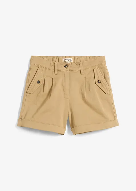 Shorts in twill a vita alta, bonprix