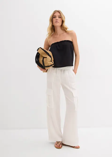 Pantaloni cargo in misto lyocell fluente, bonprix