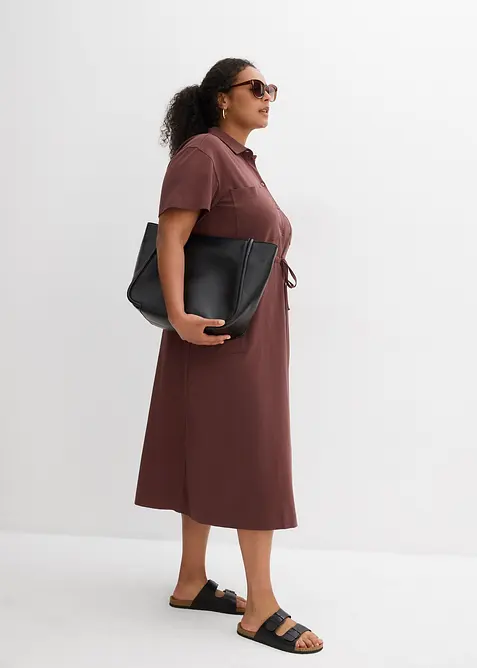 Abito in jersey di cotone elasticizzato, bonprix