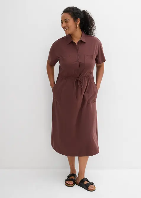 Abito in jersey di cotone elasticizzato, bonprix