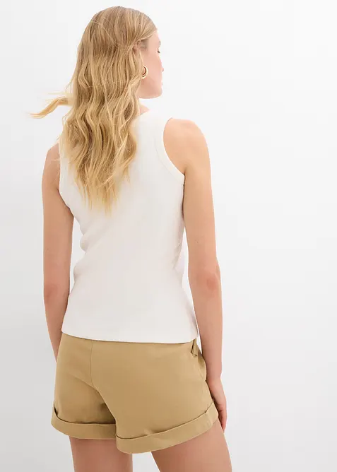 Canotta a coste con cotone biologico (pacco da 2), bonprix