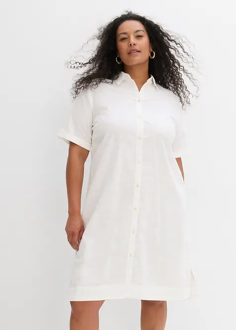 Abito chemisier in puro cotone, bonprix