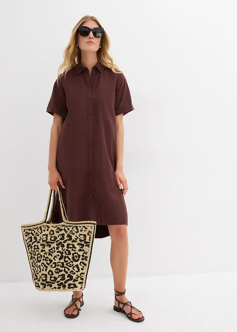 Abito chemisier in puro cotone, bonprix