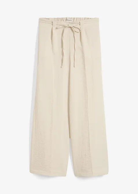 Pantaloni culotte in misto viscosa fluente, bonprix