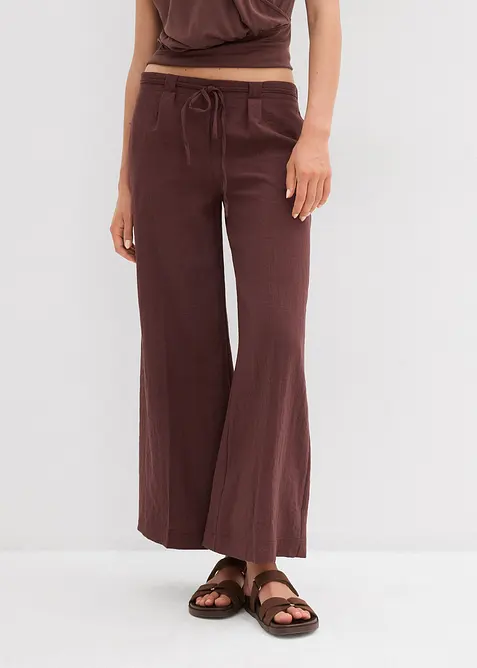 Pantaloni culotte in misto viscosa fluente, bonprix