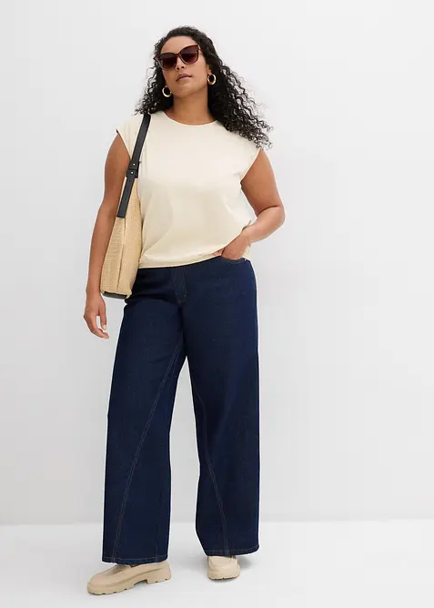 Maglia con fondo elasticizzato, bonprix