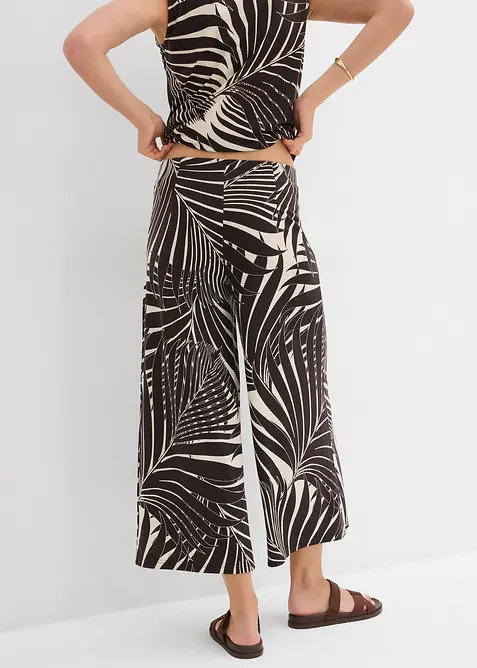 Pantaloni culotte in misto viscosa morbido, bonprix