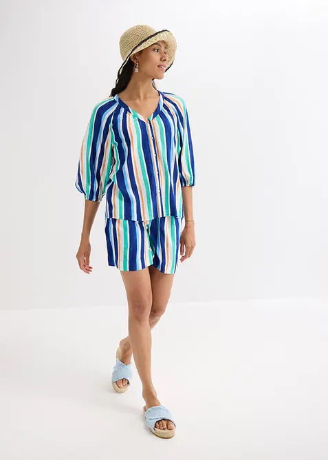 Blusa in viscosa strutturata, bonprix