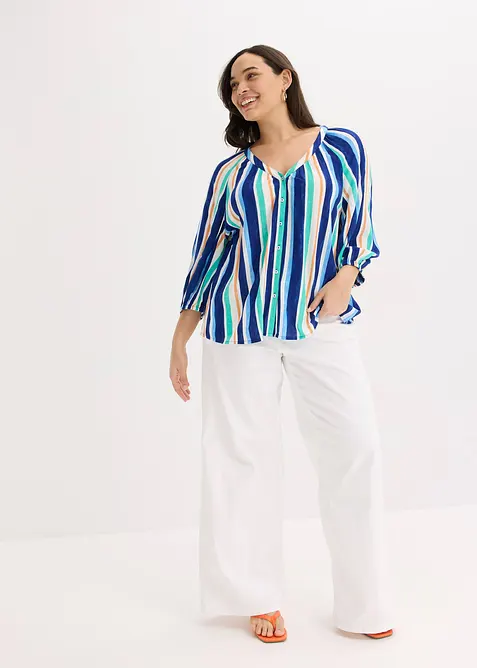 Blusa in viscosa strutturata, bonprix