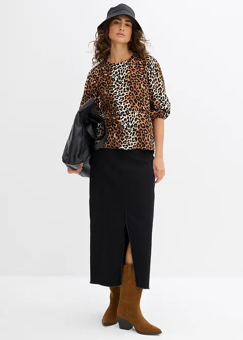 Blusa in fine tessuto misto viscosa, bonprix