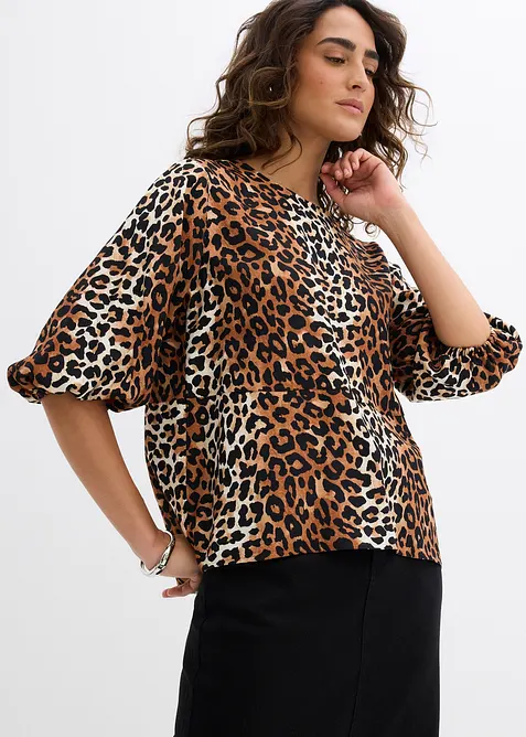 Blusa in fine tessuto misto viscosa, bonprix