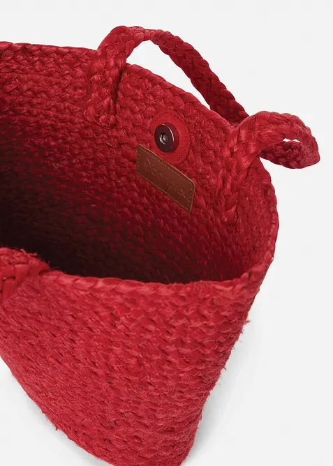 Borsa shopper piccola di paglia, bonprix