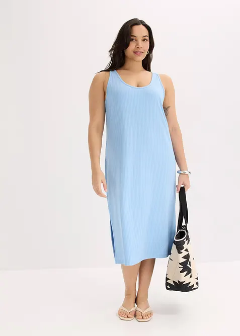 Abito midi a coste morbide, bonprix