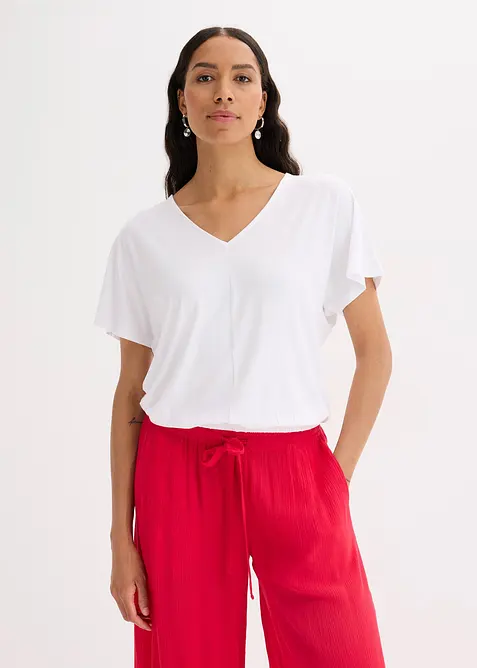 Maxi maglia in misto viscosa morbido, bonprix