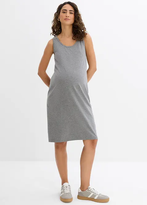 Abito prémaman / da allattamento in jersey di cotone (pacco da 2), bonprix