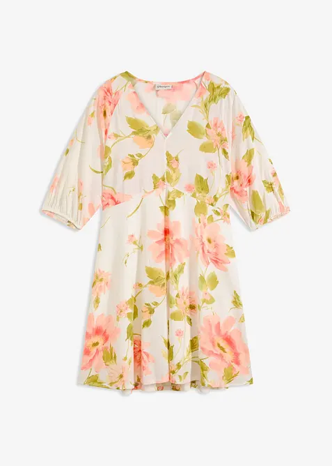 Abito tunica fantasia in viscosa fluente, bonprix