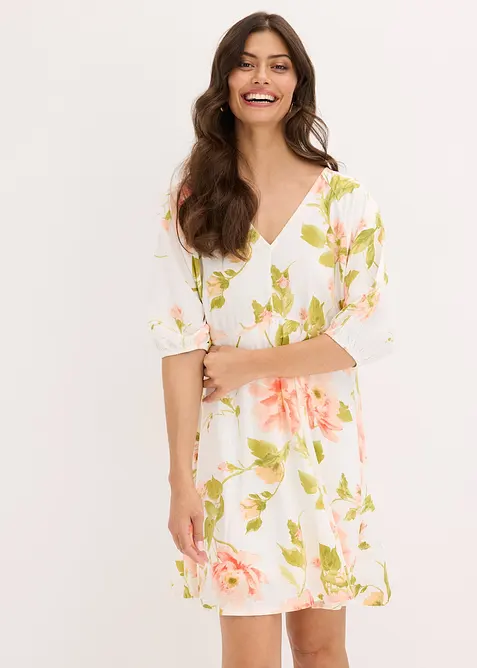 Abito tunica fantasia in viscosa fluente, bonprix