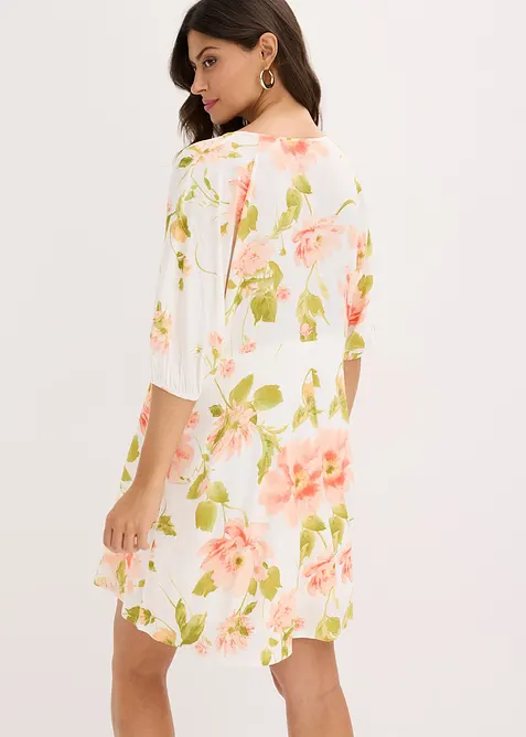 Abito tunica fantasia in viscosa fluente, bonprix