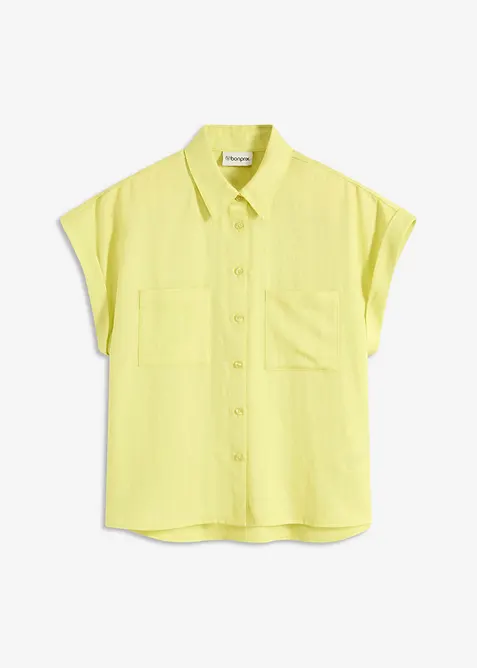 Camicetta a maniche corte in misto lyocell fluente, bonprix