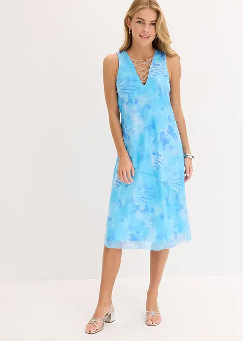 Abito midi con mesh, bonprix