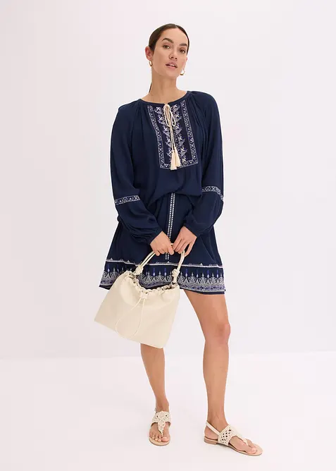 Minigonna con ricami, bonprix