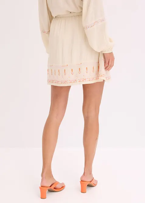 Minigonna con ricami, bonprix