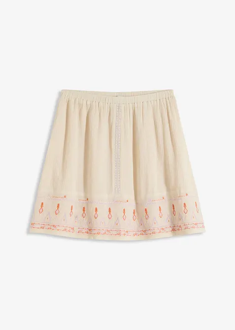 Minigonna con ricami, bonprix