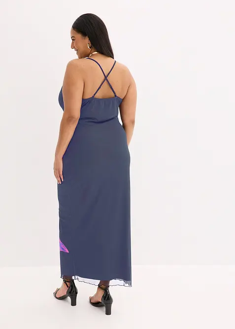 Abito con spalline sottili in mesh fine, bonprix