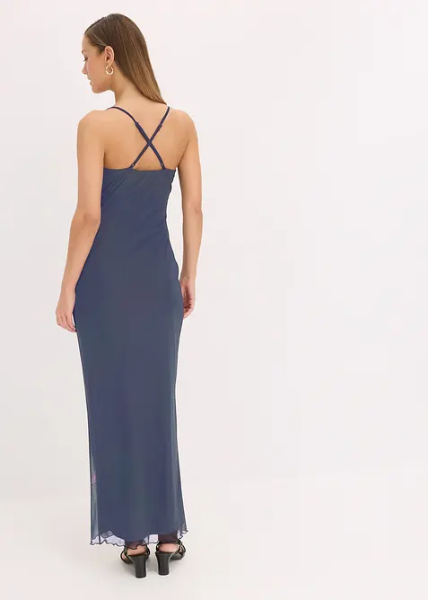 Abito con spalline sottili in mesh fine, bonprix