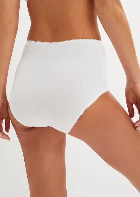 Slip a vita alta con cotone biologico (pacco da 3), bonprix