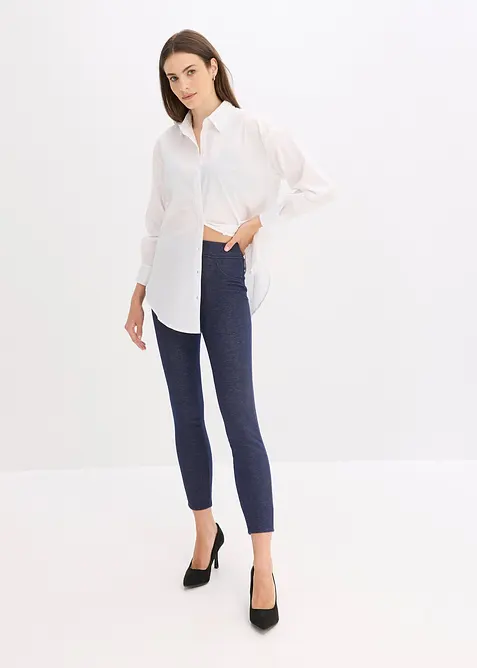 Leggings termici effetto jeans, bonprix