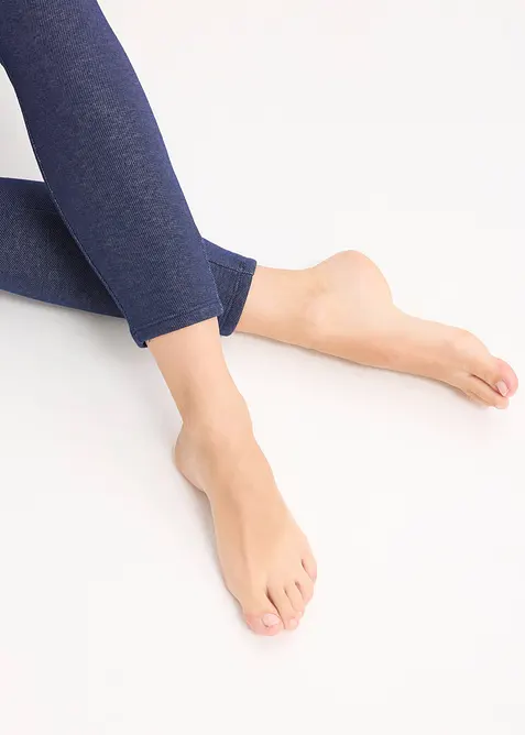 Leggings termici effetto jeans, bonprix