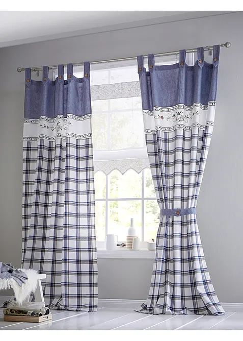 Tenda a pacchetto con bordo a uncinetto, bonprix