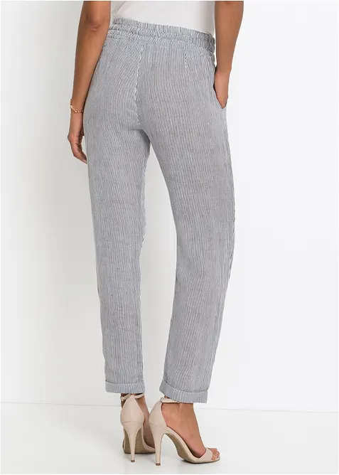 Pantaloni in misto lino, bonprix