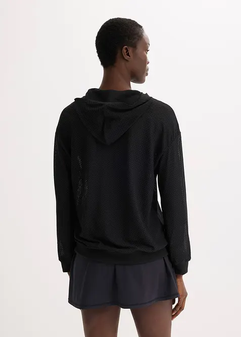 Giacca sportiva oversize in mesh trasparente, bonprix