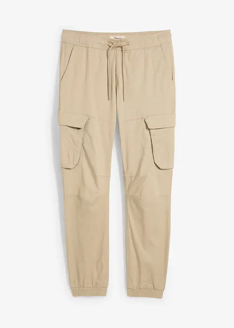 Pantaloni cargo con elastico in vita regular fit, straight, bonprix